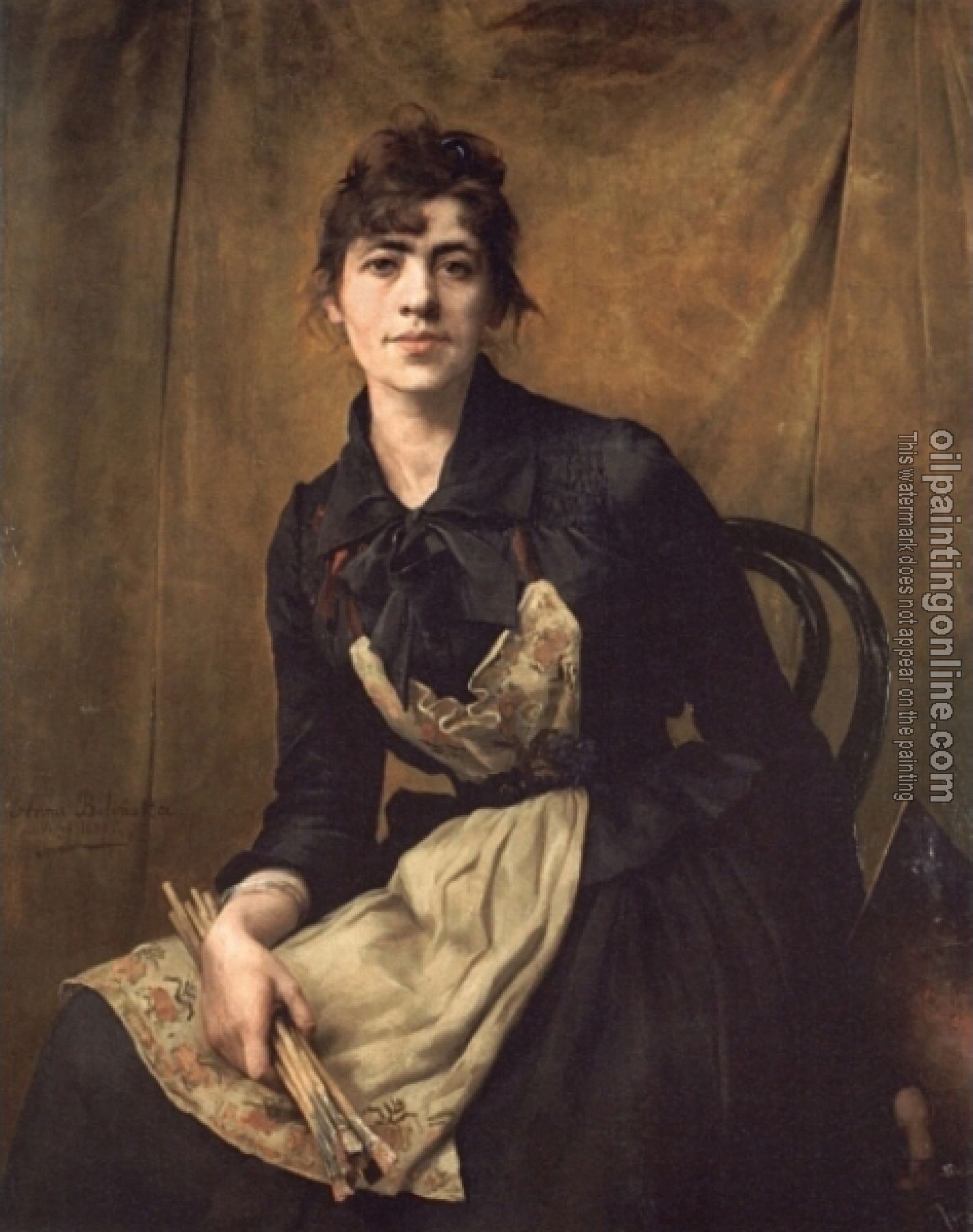 Bilinska-Bohdanowicz, Anna - Self Portrait with Apron and Brushes